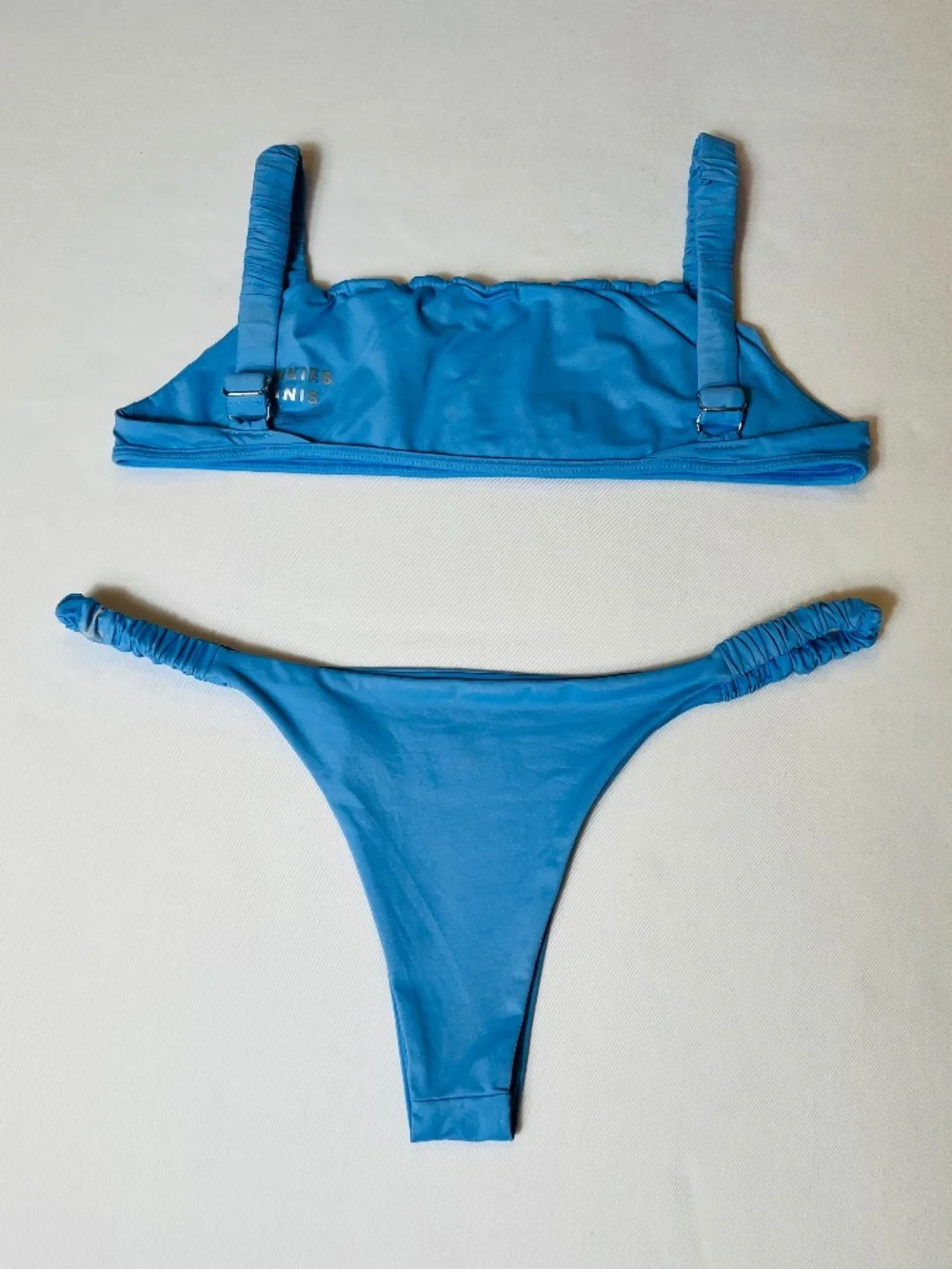 *FIRM PRICE* Frankie’s Bikinis Set Greta Ruched Bikini Matching Top & Bottom